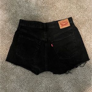 Levi’s 501 Black jean shorts